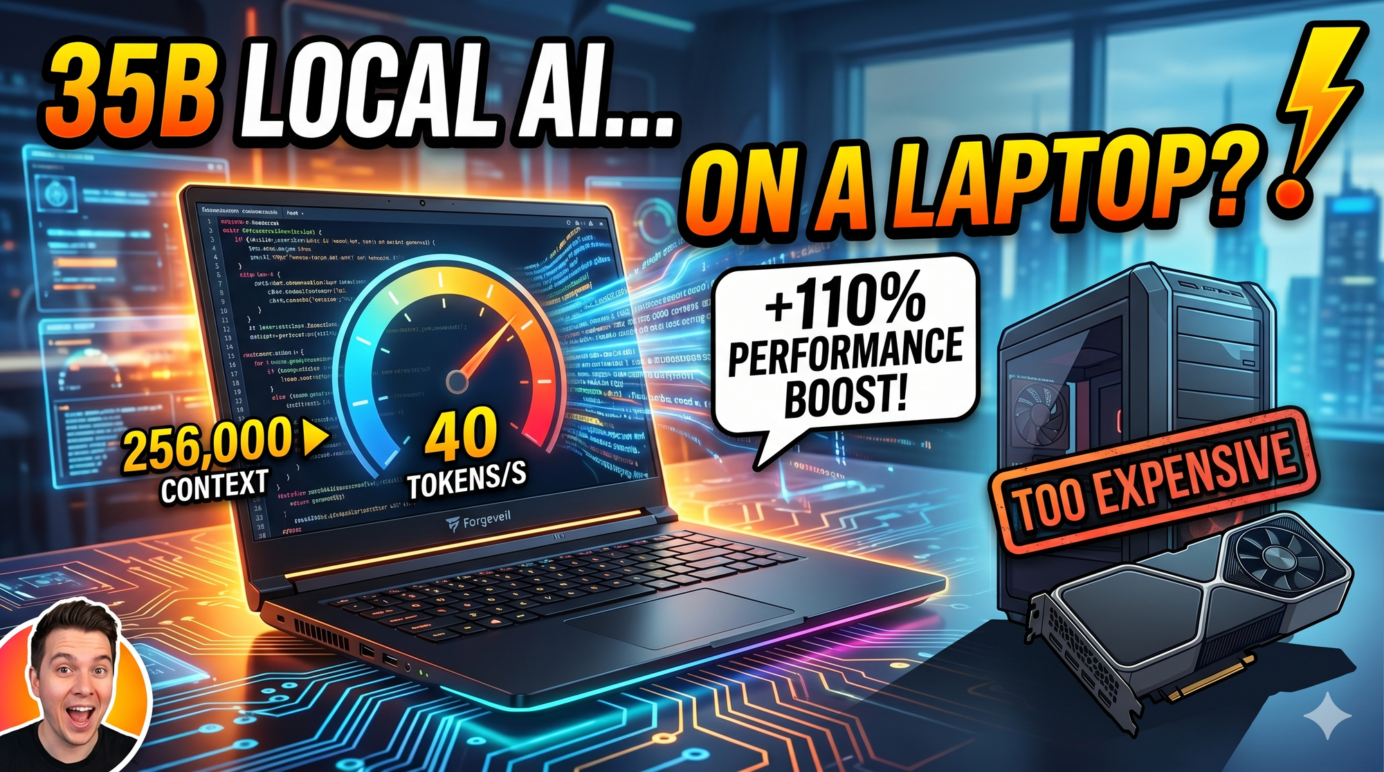 Running a 35B AI Model on 8GB VRAM: How to Keep it FAST