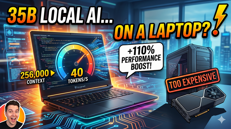 Running a 35B AI Model on 8GB VRAM: How to Keep it FAST